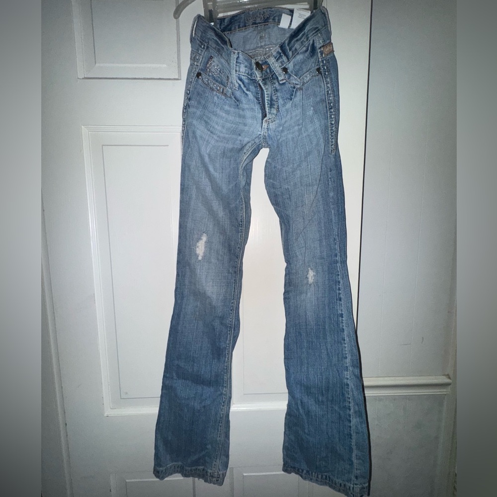Cruel Girl Distressed Bootcut Jeans